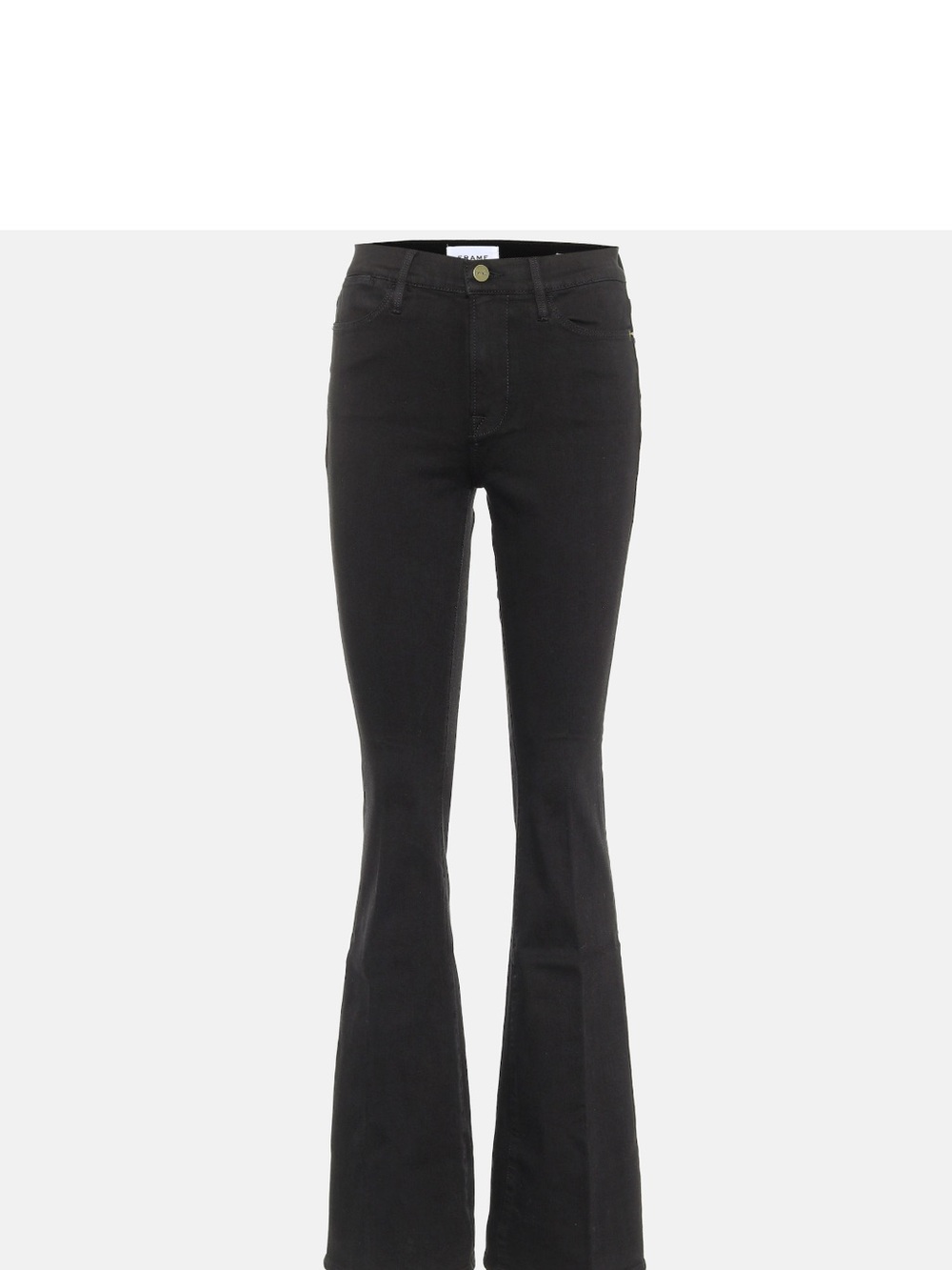 Frame Denim Le High Flare in Noir
